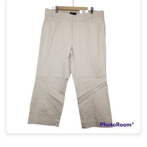 NWT Charter Club Light Tan Tummy Slimming Cropped Trouser Pants